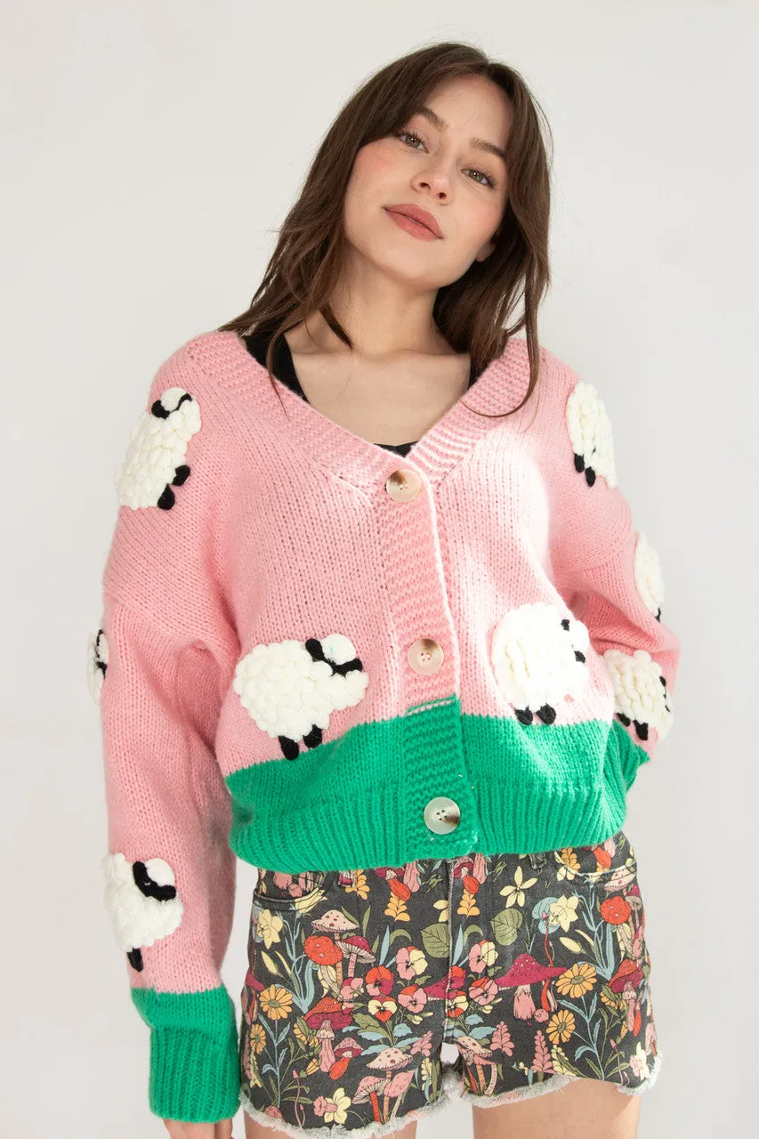 3D Sheep Cardigan