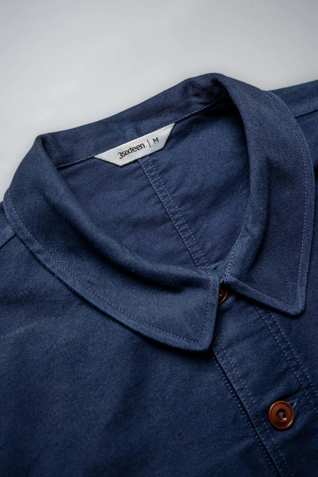 3sixteen French Work Jacket ~ Washed Indigo Moleskin