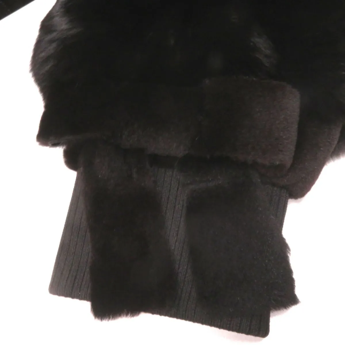 Fendi Chinchilla Mink Zip Jacket Dark Brown