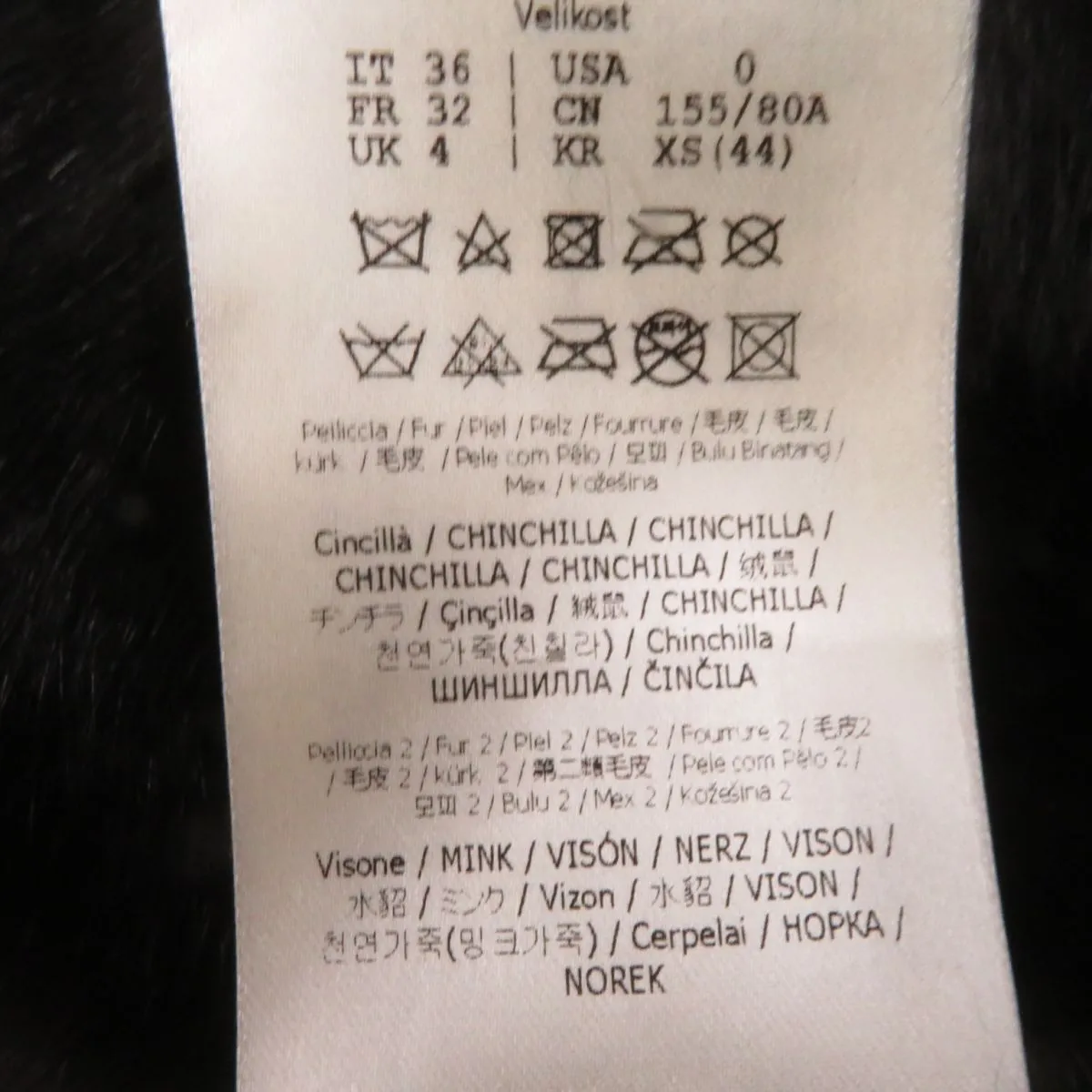 Fendi Chinchilla Mink Zip Jacket Dark Brown