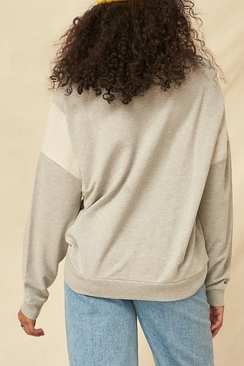 French Terry Knit Graphic Sweatshirt