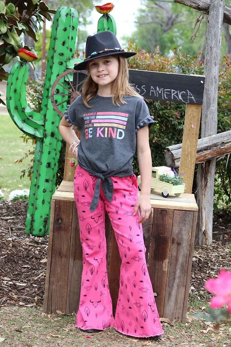 FUSCHIA PRINTED DENIM PANTS. PNG15113004-AMY