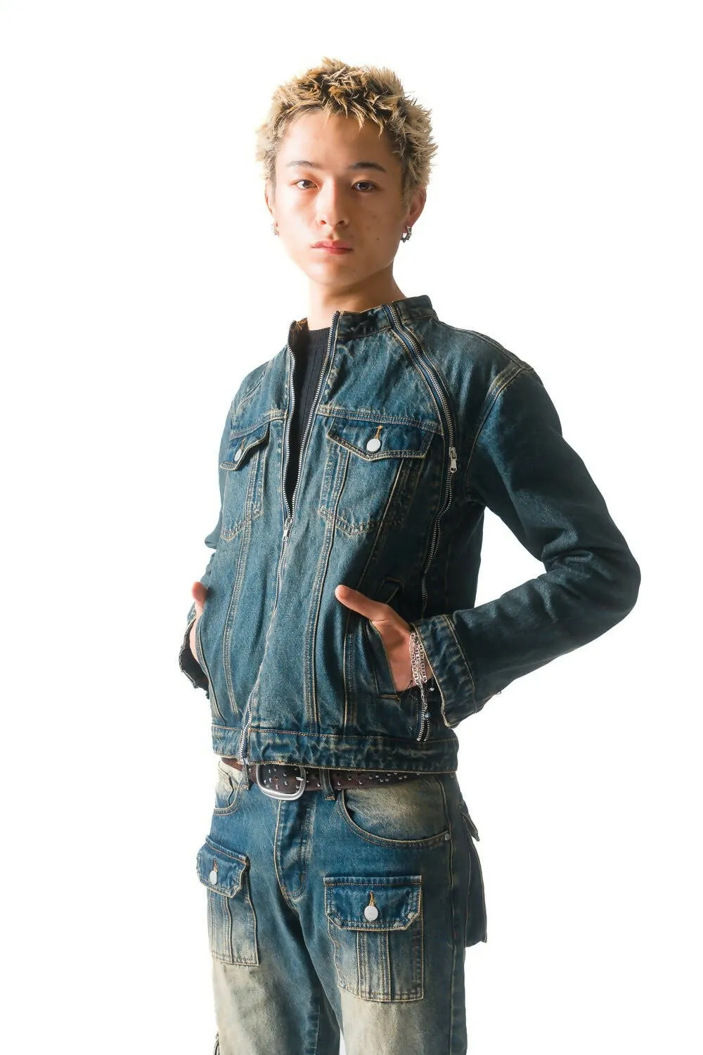 Heavyweight Denim Moto Jacket