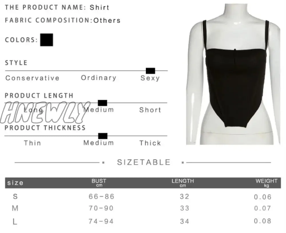 Hnewly Vintage Sexy Corset Tank Top Women Y2K Ribbed Black White Sleeveless Slash Neck Crop Top Streetwear Chic Vest Camisoles