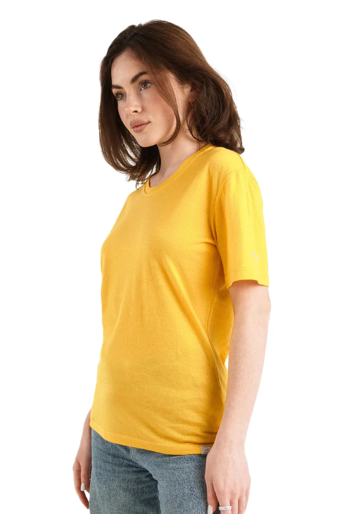 Women's Merino T-shirt 165 Mustard | Crewneck